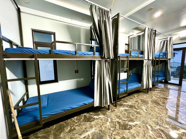Shared dorm room at Ha Giang Road Trip Hostel